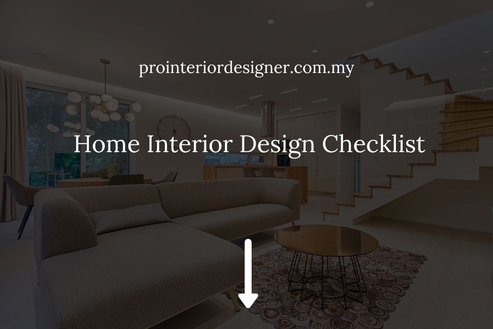 Home Interior Design Checklist Updated